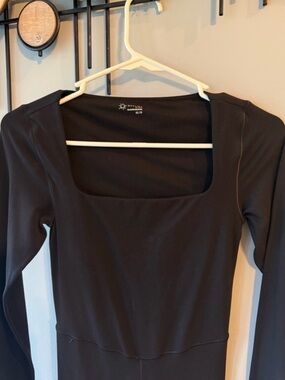 Aerie Offline Black Long Sleeved Jumpsuit Size XS